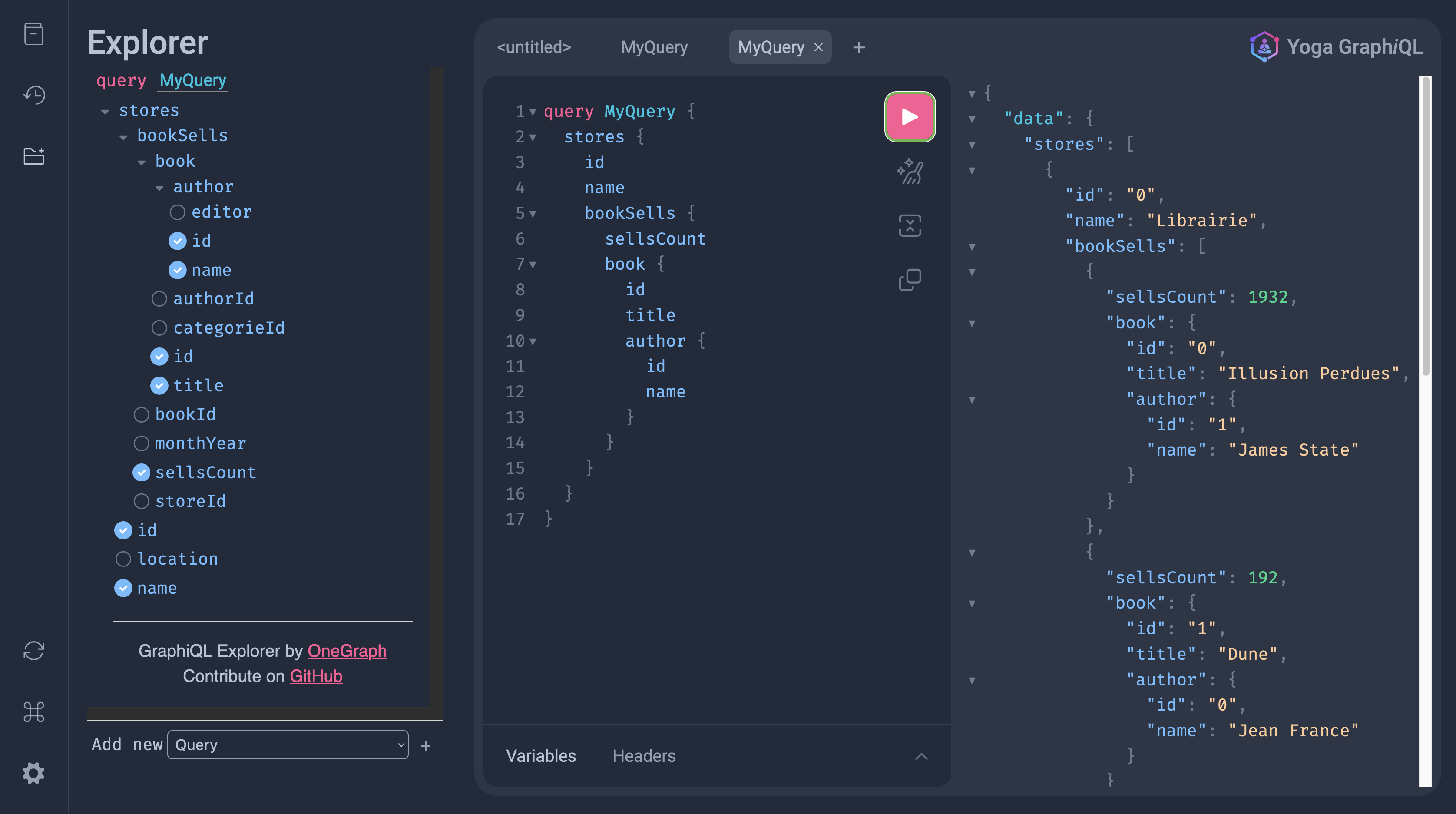 GraphQL Unified Schema with GraphiQL